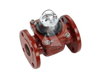 NA-80 forróvízmérő 130°C 225mm 40m3/h 100L/impulzus jeladóval, 3" karimás REED impulzusadós WP forró vízóra