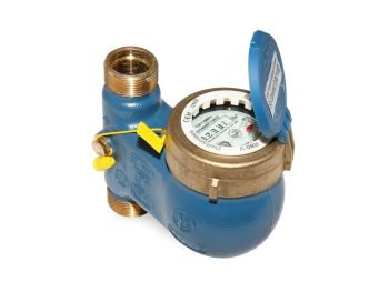 NA-20 felújított felszálló ágas 3/4" 105mm 2,5m3/h vízóra, MNK 1" külső menetes locsolómérő