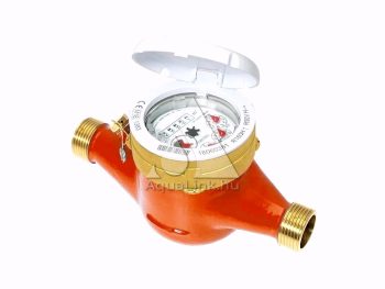 NA-13 vízóra meleg 90°C 1/2" 165mm 2,5m3/h, MTW szárazon futó 3/4" külső menetes melegvizes vízmérő