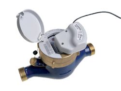 NA-20 vízóra 3/4" 190mm 4m3/h 10L vagy 100L/impulzus jeladóval, MNK 1" külső menetes induktív impulzusadós vízmérő