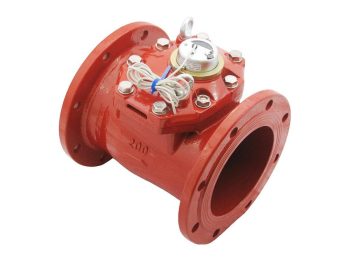 NA-250 forróvízmérő 130°C 450mm 400m3/h 1000L/impulzus jeladóval, 10" PN10 karimás REED impulzusadós WP forró vízóra