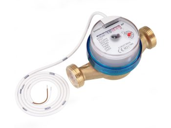 DN15 jeladós hideg 1/2" 110 mm 2,5m3/h 10L/impulzusadós vízóra, ETK szárazon futó REED impulzus jeladós 3/4" külső menetes lakásmérő